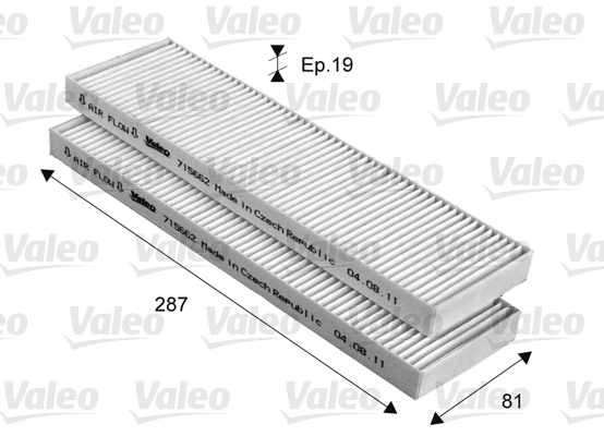 Filter vnútorného priestoru VALEO