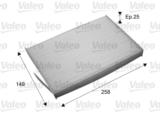 Filter vnútorného priestoru VALEO