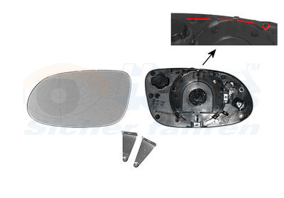Sklo vonkajżieho zrkadla VAN WEZEL