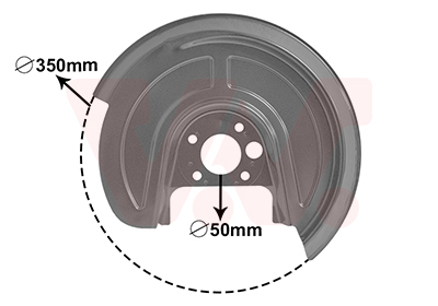 Ochranný plech proti rozstreku, Brzdový kotúč VAN WEZEL