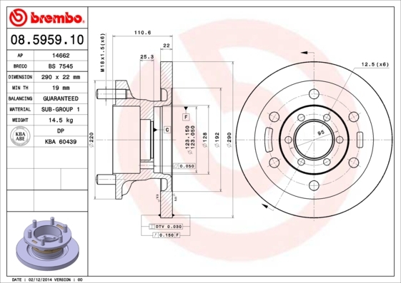 Brzdový kotúč BREMBO