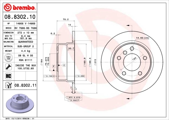 Brzdový kotúč BREMBO