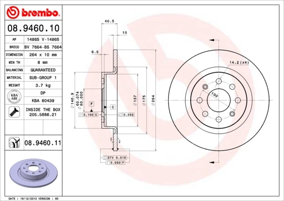 Brzdový kotúč BREMBO