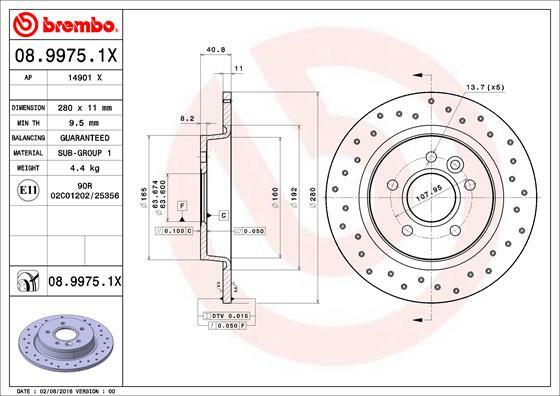 Brzdový kotúč BREMBO