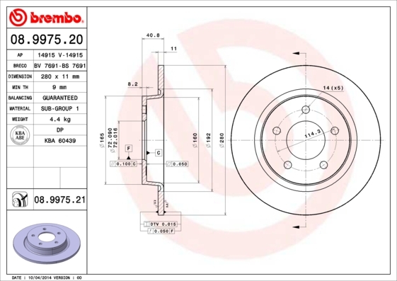 Brzdový kotúč BREMBO