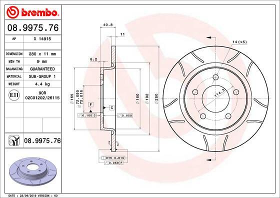 Brzdový kotúč BREMBO