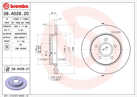 Brzdový kotúč BREMBO