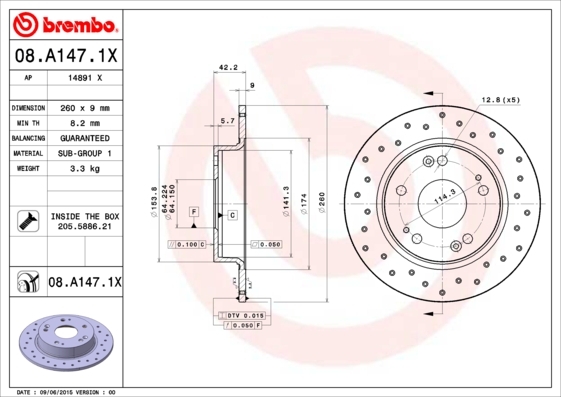 Brzdový kotúč BREMBO