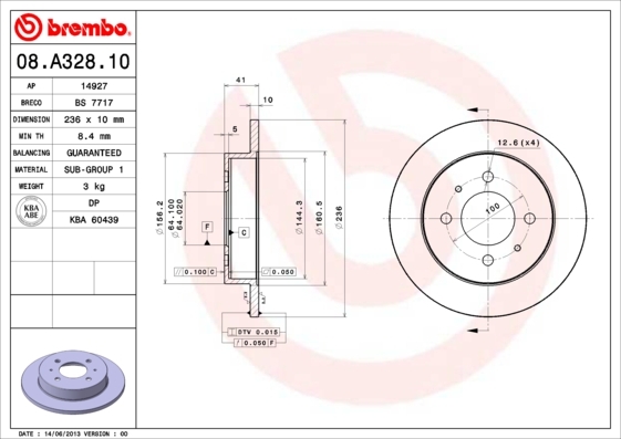 Brzdový kotúč BREMBO