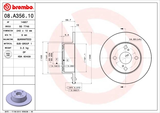 Brzdový kotúč BREMBO