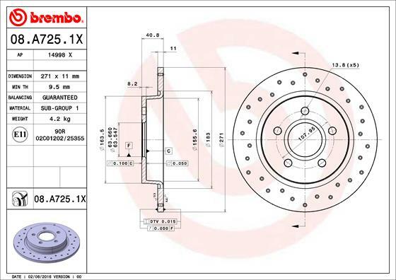 Brzdový kotúč BREMBO