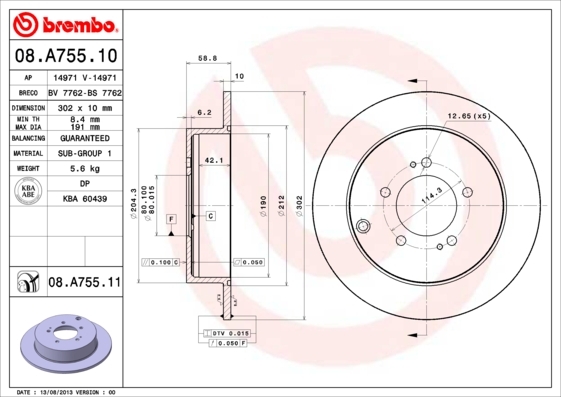 Brzdový kotúč BREMBO