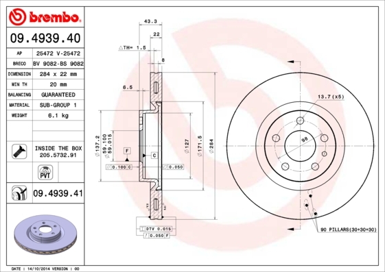 Brzdový kotúč BREMBO