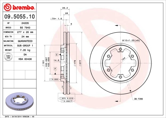 Brzdový kotúč BREMBO