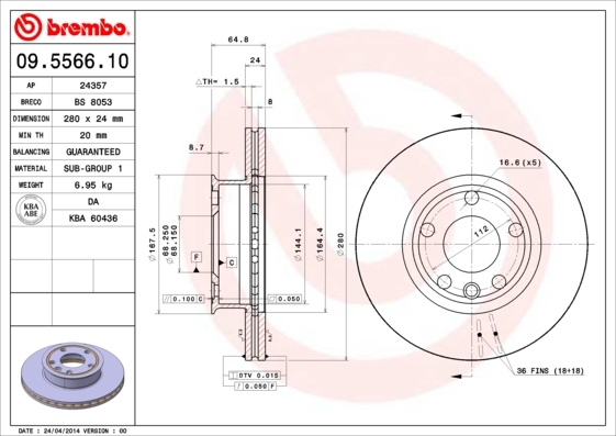 Brzdový kotúč BREMBO