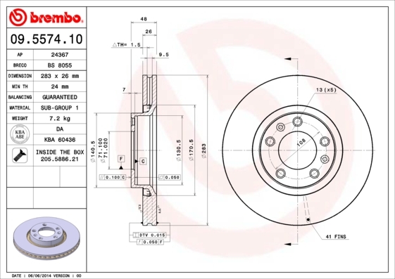 Brzdový kotúč BREMBO