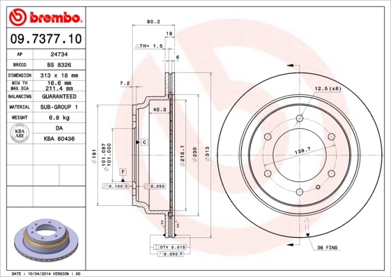 Brzdový kotúč BREMBO