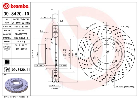 Brzdový kotúč BREMBO