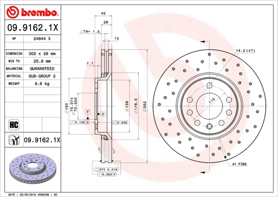 Brzdový kotúč BREMBO