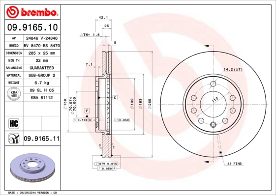 Brzdový kotúč BREMBO