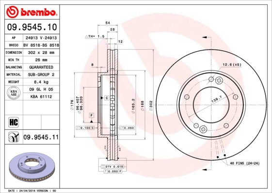 Brzdový kotúč BREMBO