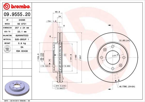 Brzdový kotúč BREMBO