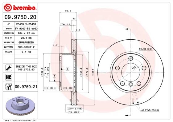 Brzdový kotúč BREMBO