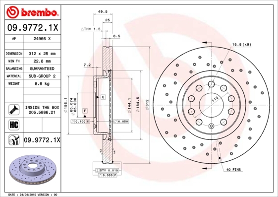 Brzdový kotúč BREMBO