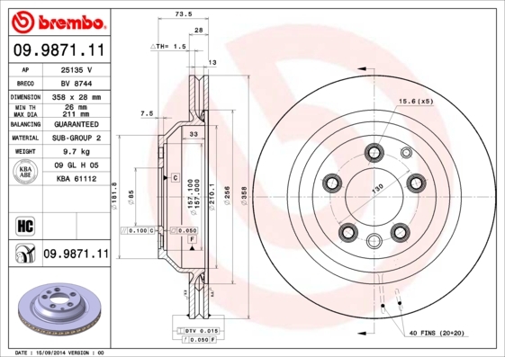 Brzdový kotúč BREMBO