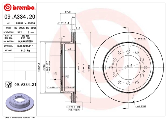 Brzdový kotúč BREMBO