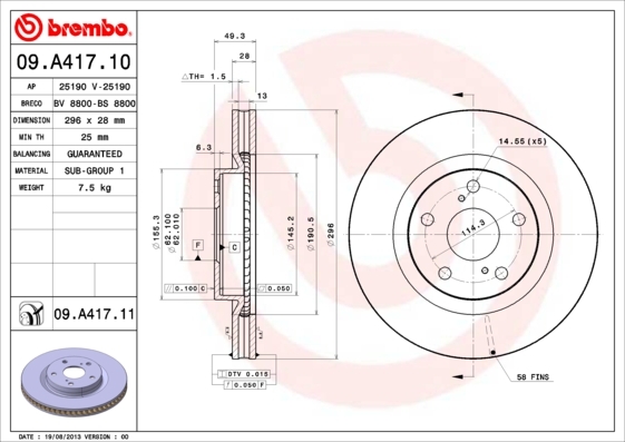 Brzdový kotúč BREMBO