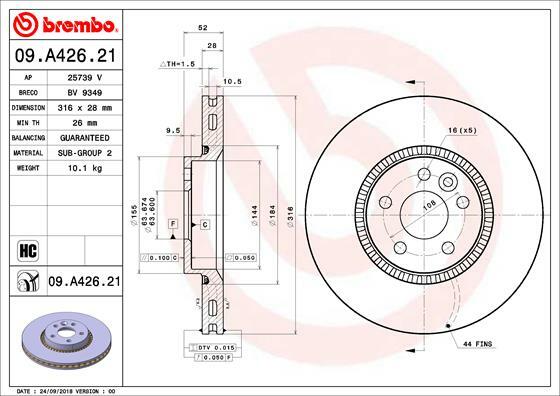 Brzdový kotúč BREMBO