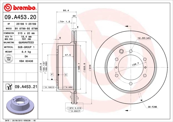 Brzdový kotúč BREMBO