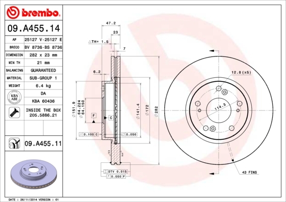 Brzdový kotúč BREMBO