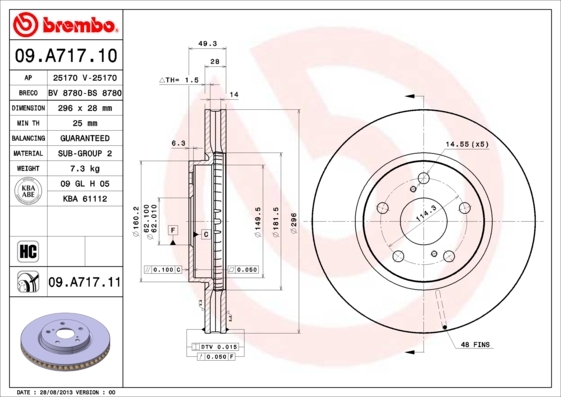 Brzdový kotúč BREMBO