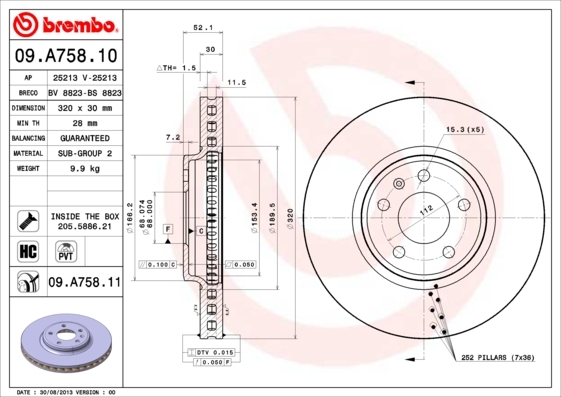 Brzdový kotúč BREMBO