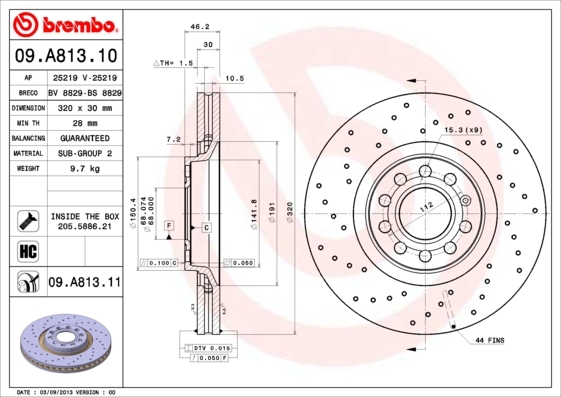 Brzdový kotúč BREMBO