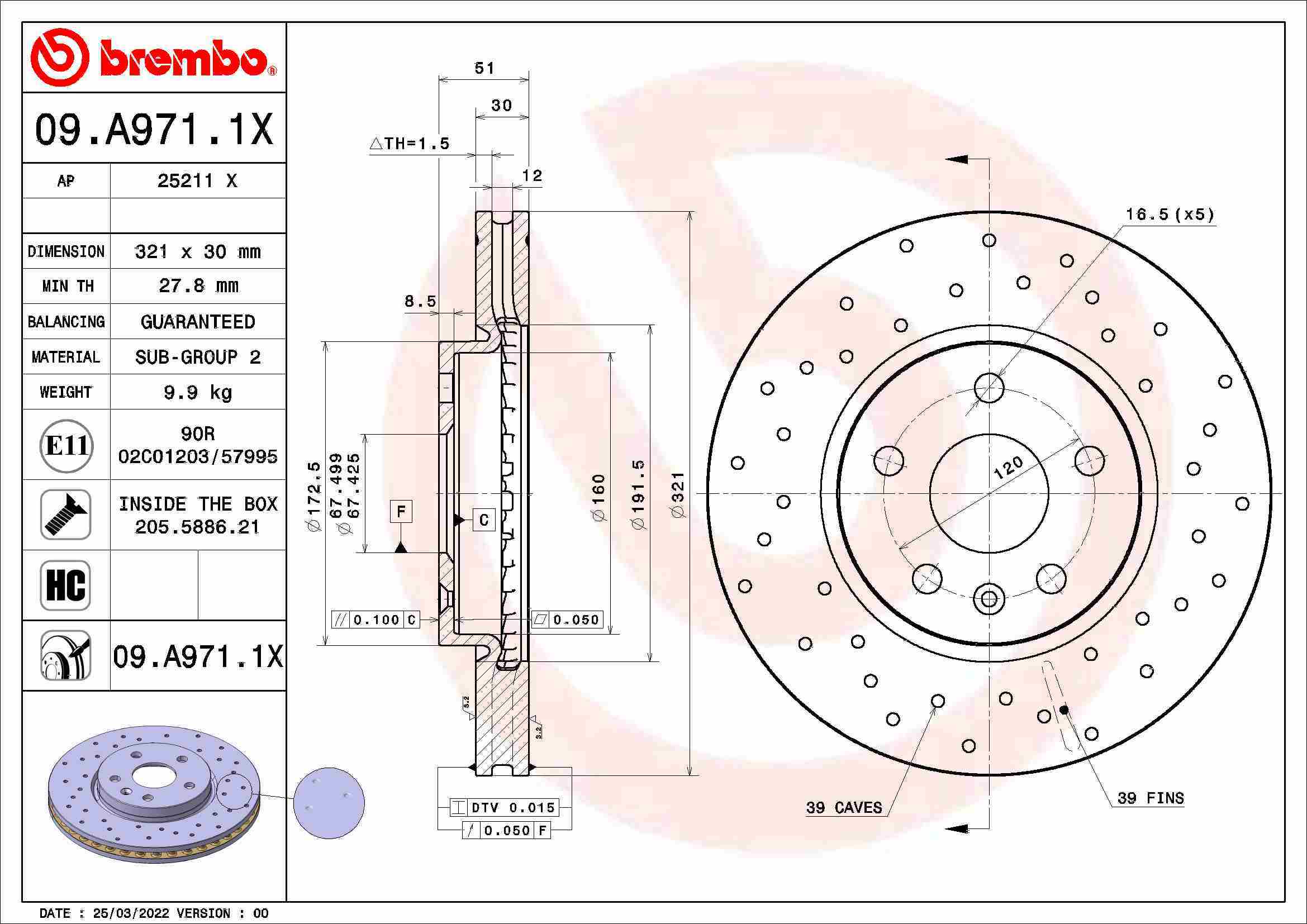 Brzdový kotúč BREMBO