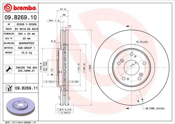 Brzdový kotúč BREMBO