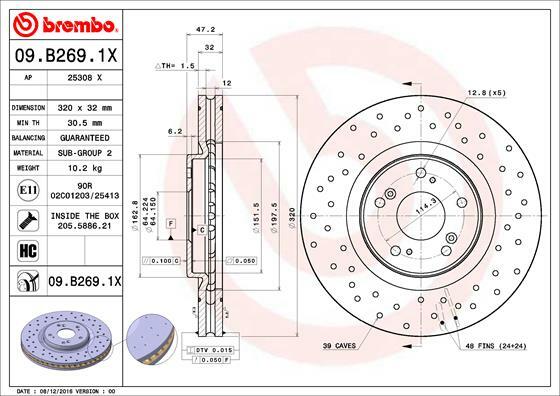 Brzdový kotúč BREMBO