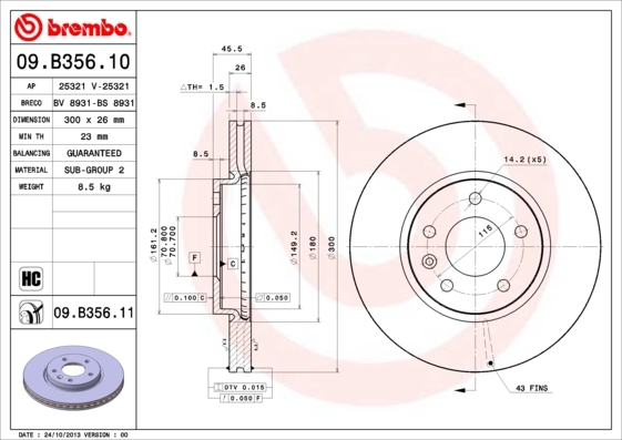 Brzdový kotúč BREMBO