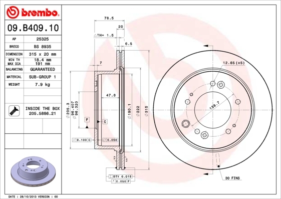 Brzdový kotúč BREMBO