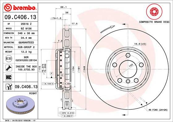 Brzdový kotúč BREMBO