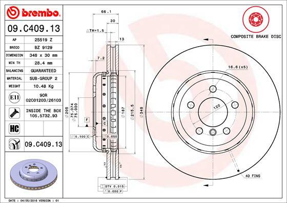 Brzdový kotúč BREMBO