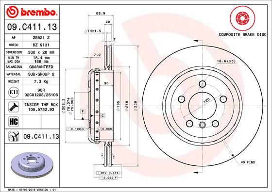 Brzdový kotúč BREMBO