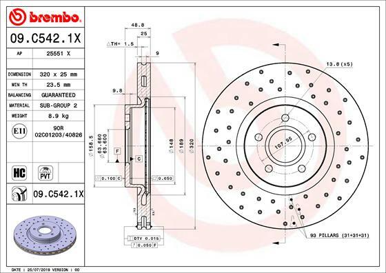 Brzdový kotúč BREMBO