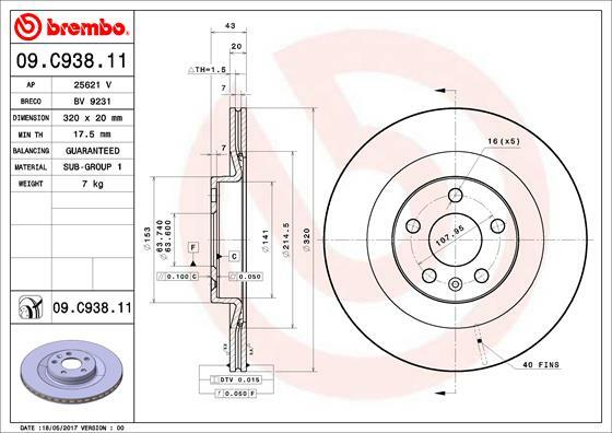 Brzdový kotúč BREMBO