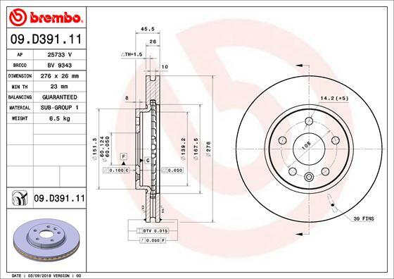 Brzdový kotúč BREMBO