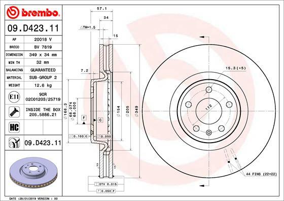 Brzdový kotúč BREMBO