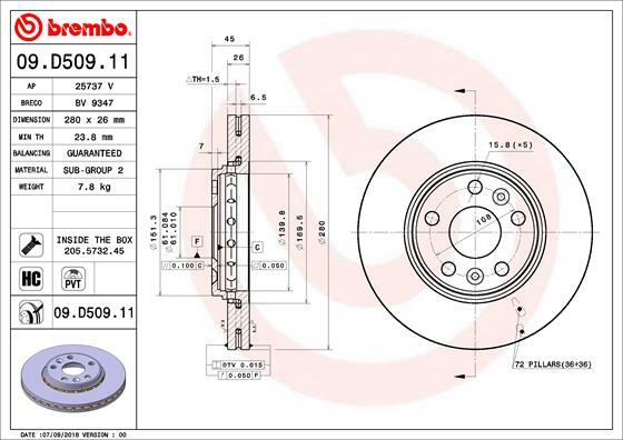 Brzdový kotúč BREMBO